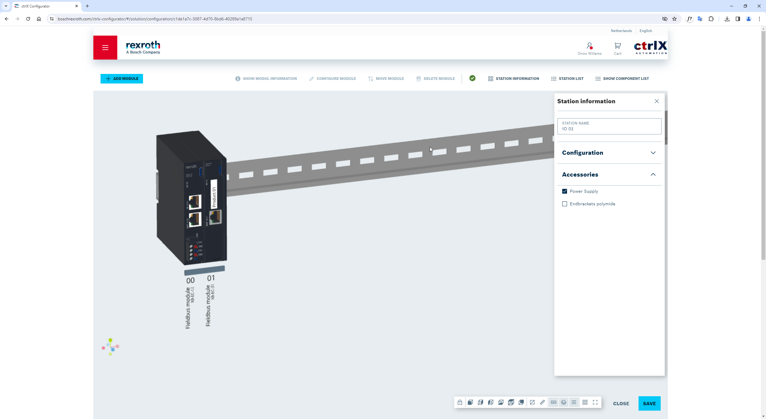 The real ctrlX Configuratior implementation.